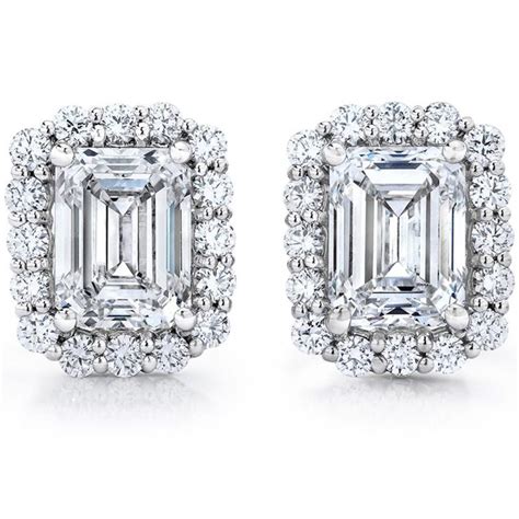 3.85ctw Emerald Cut Diamond Earrings, Platinum | Costco UK