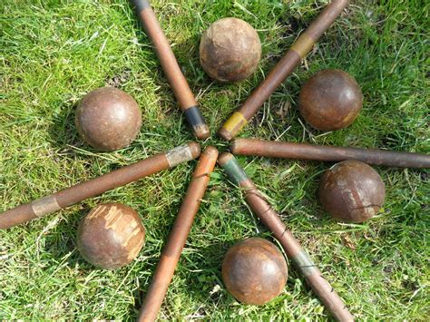 reclaimed crafts: croquet mallet heads repurposed as candlesticks