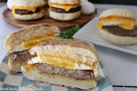 The Best Sausage Egg and Cheese Breakfast Sandwich