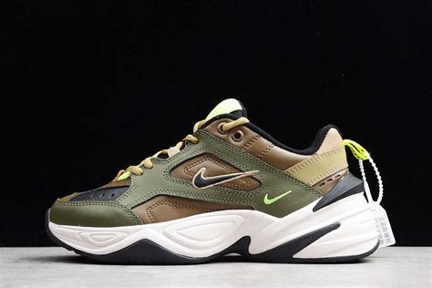 Nike Air Monarch M2K Tekno Medium Olive/Black-Yukon Brown - FavSole.com