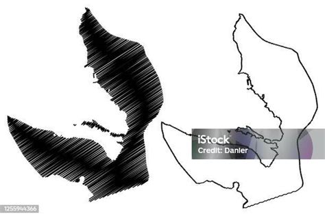 Tivat Municipality Map Vector Illustration Scribble Sketch Tivat Map ...