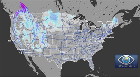 Current Snow Cover United States