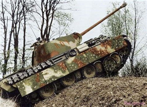 Panzer V “Panther” Ausf. G of Obersleutenant Kal Rossmann from the 1st ...