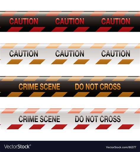 Crime scene tape Royalty Free Vector Image - VectorStock