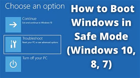 How to Boot Windows in Safe Mode (Windows 10, 8, 7)? - HowByte