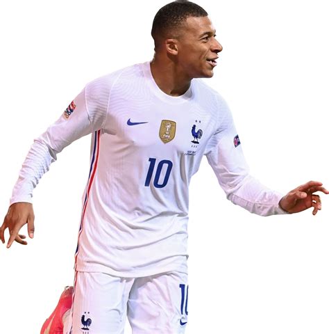 Kylian Mbappé France football render - FootyRenders