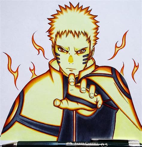 NARUTO HOKAGE KYUUBI MODE DRAWING by hiraysin on DeviantArt