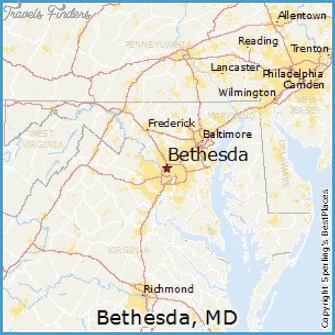 Map Of Bethesda Md