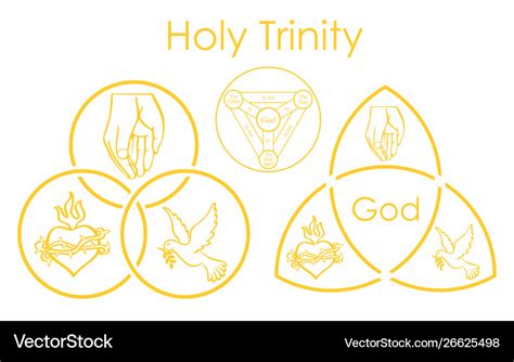 Holy trinity symbol Royalty Free Vector Image - VectorStock