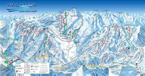 Sestrière Piste Map | J2Ski