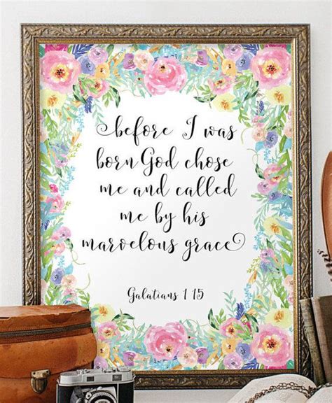 Bible verse wall art Scripture art Scripture by TwoBrushesDesigns # ...