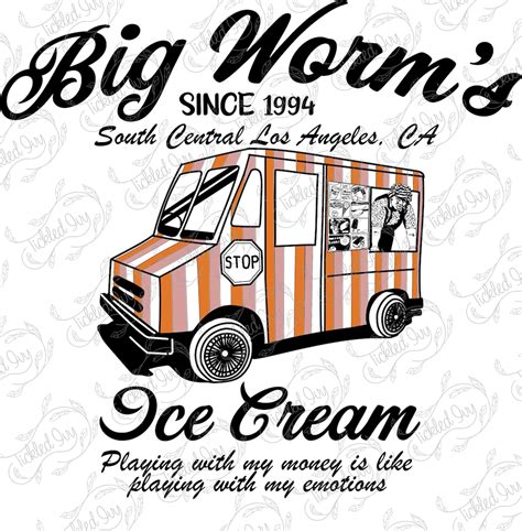 Friday Movie Big Worm Ice Cream Truck SVG Vector File layered - Etsy ...