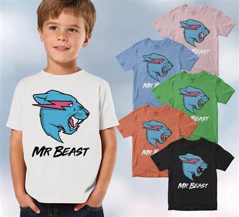 Mr Beast Kids Tee - MrBeast6000 Youtube - Youth T Shirt Merch | Mr ...