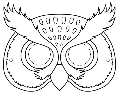 Owl Mask Template