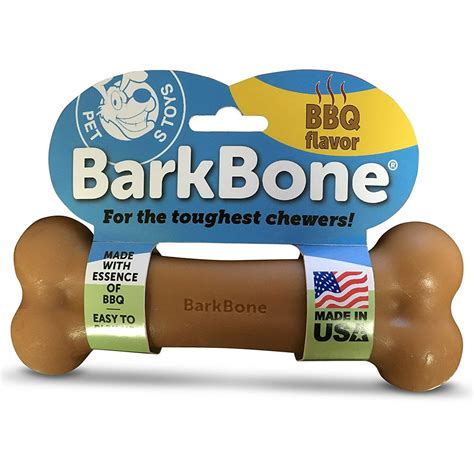 Pet Qwerks BarkBone Dog Bone Chew Toy, BBQ Flavor, Large - Walmart.com ...