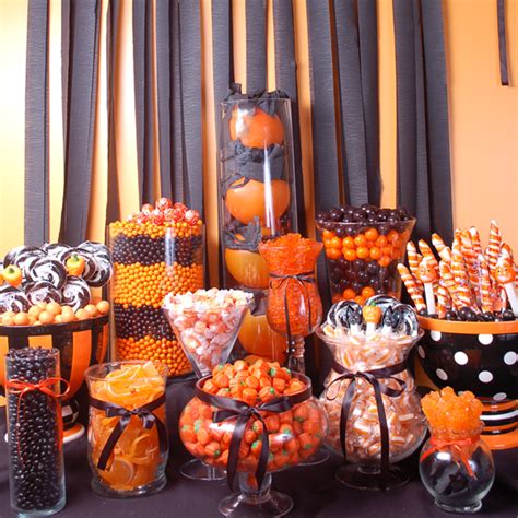 Halloween Buffet Table | Halloween Candy Buffet Ideas | Halloween candy ...