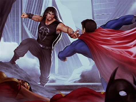 HD wallpaper: Superman, Punch, Roman Reigns | Wallpaper Flare