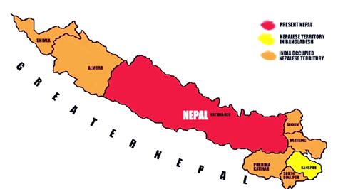 Map of GREATER NEPAL old map of Nepal. - YouTube