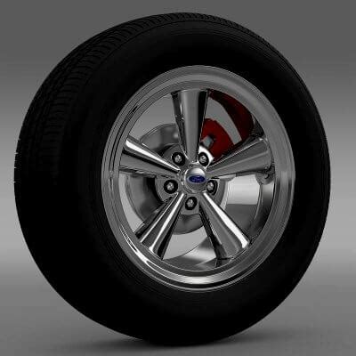 Ford Mustang GT 2006 Wheel - 3D Model by Creative Idea Studio