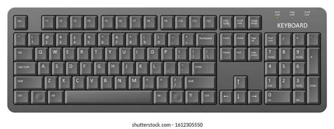 Vector Black Pc Keyboard Keyboard Very Stock Vector (Royalty Free ...