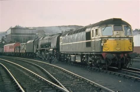 35MM SLIDE. BRCW / B.R. Class 26 locomotive D5305 at Perth. 31 Aug ...