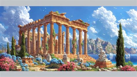 Premium Photo | Temple of Artemis Corfu Ruins of an ancient sanctuary ...