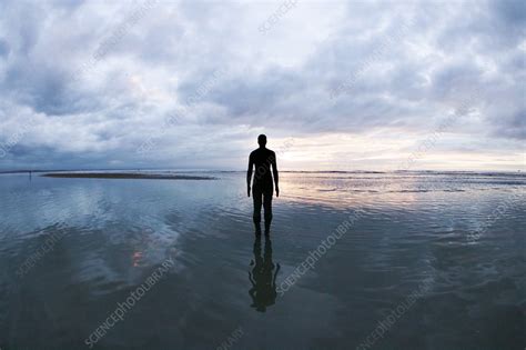 Another Place, Antony Gormley sculpture - Stock Image - C038/5245 ...