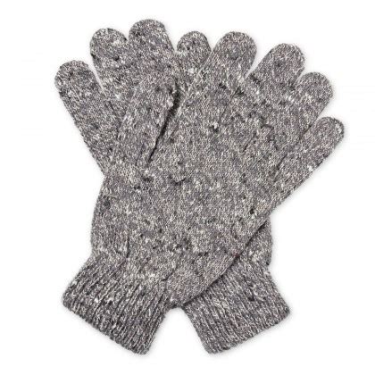 Guantes de lana y piel para hombre