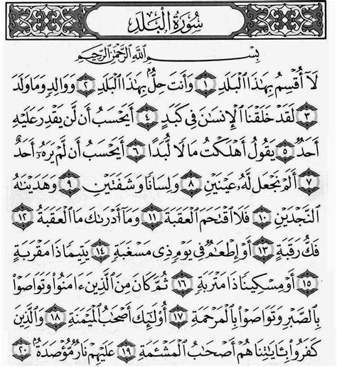 SURAH AL-BALAD: January 2017