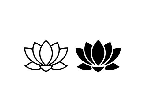 lotus flower vector icon 7126485 Vector Art at Vecteezy