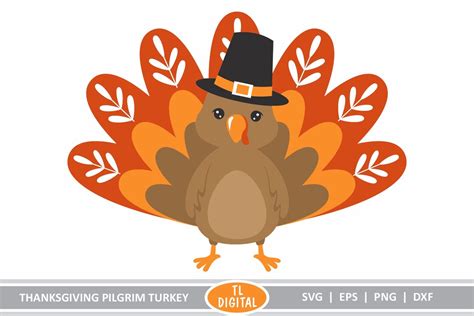 Buy Cute Thanksgiving Pilgrim Turkey Cute Turkey Character Design Eps ...