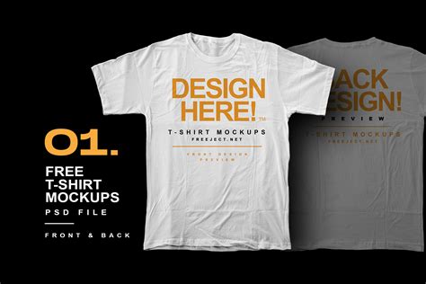 Free Download T-Shirt Mockups Design - PSD File