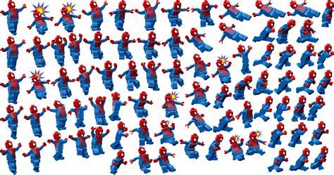 Lego Ultimate SpiderMan sprite sheet by Popgamer06 on DeviantArt