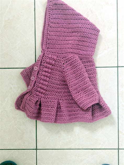 Crochet Pattern 54 BABY HOODED Cardigansize 3ms-3yrs.detailed ...