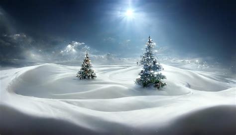 Premium Photo | Christmas hd wallpaper with falling snow beautiful ...