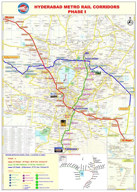 Hyderabad metro rail route - picturesdop