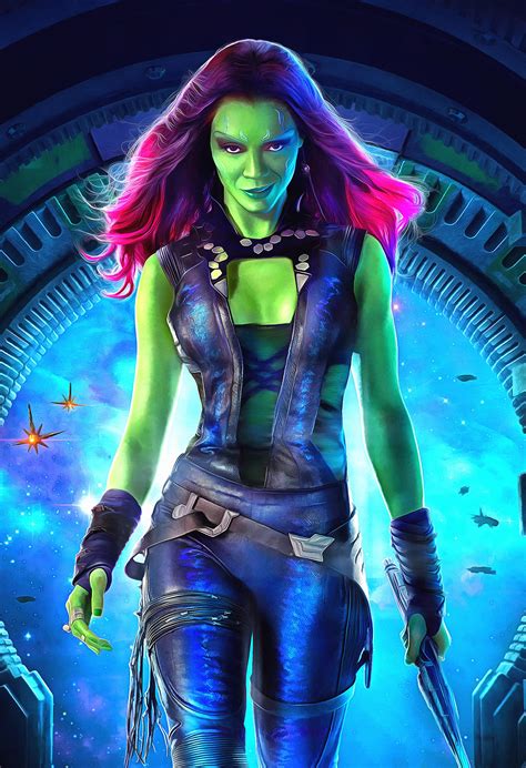 Guardians of the Galaxy - Gamora Poster (Fine) by CyberGal2013 on ...