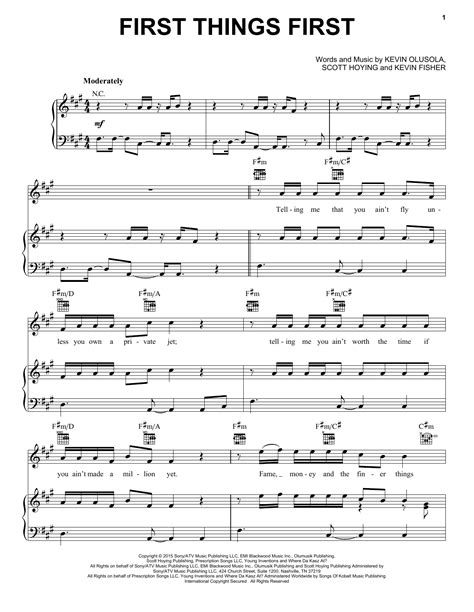 First Things First Sheet Music | Pentatonix | Piano, Vocal & Guitar ...