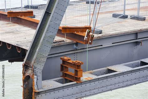 Deconstruction of an old bridge Stock Photo | Adobe Stock