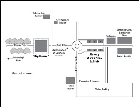 Map of Oak Alley Plantation Museum. | Download Scientific Diagram