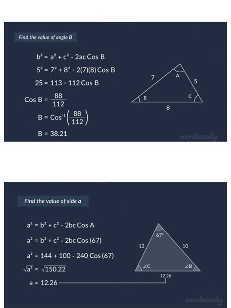 Cosine Rule | PDF