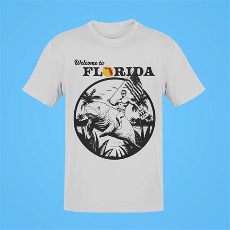 Florida Man T-shirt, Florida Native Tee, Funny Florida Shirt, Manatee ...