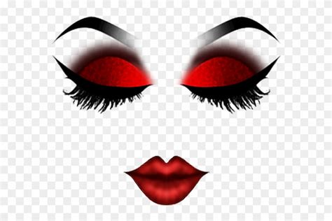 Sticker Roblox Makeup Mask Costume Dressup Red - Roblox Makeup Face ...