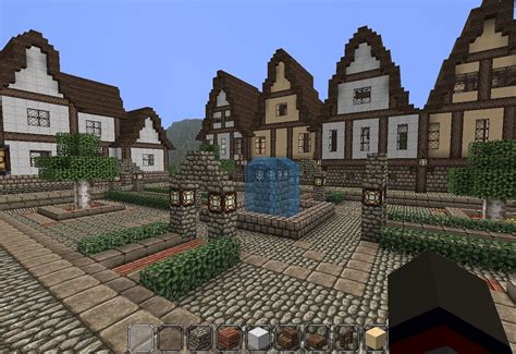 Medieval town square | Minecraft houses