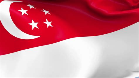 Singapore Waving Flag Background Loop Stock Motion Graphics SBV ...