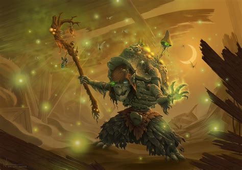 ArtStation - Spore Druid Mudgar-Pani (The "Mace-Holder")