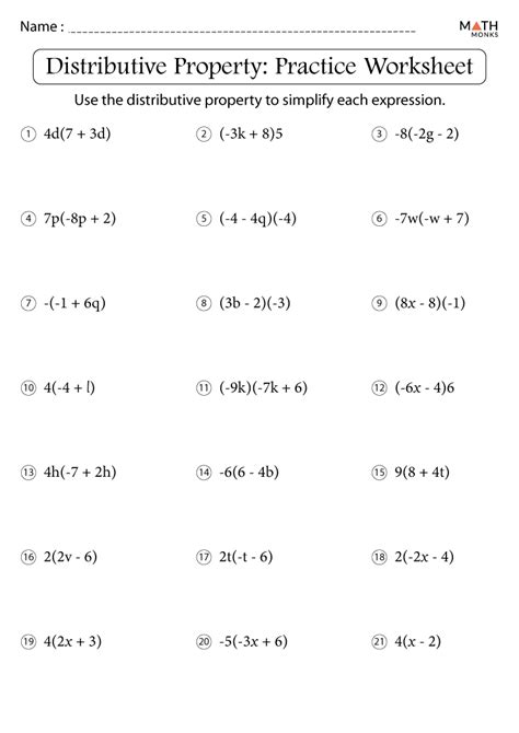 Distributive Property with Fractions - 2 step worksheet | Live ...