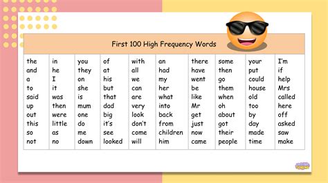 Mash > Infants > Free First 100 High Frequency Word List