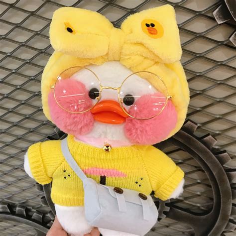 Lalafanfan CafeMimi Stuffed Animal Toys White Dress Duck Soft Plush ...