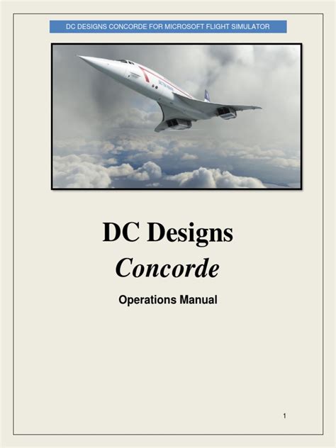 DC Designs Concorde Manual | PDF | Flight Control Surfaces | Cockpit